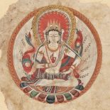 A FINE PAINTING OF A BODHISATTVA OF THE DIAMOND REALM, TABO STYLE, 10TH CENTURY