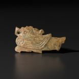 A JADE 'BIRD' PENDANT, LATE SHANG TO WESTERN ZHOU DYNASTY