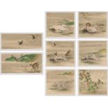 KITO DOKYO (1840-1904): EIGHT PAINTINGS 'THE DECOMPOSITION OF A CORPSE AND A MONUMENT TO THE DEAD'