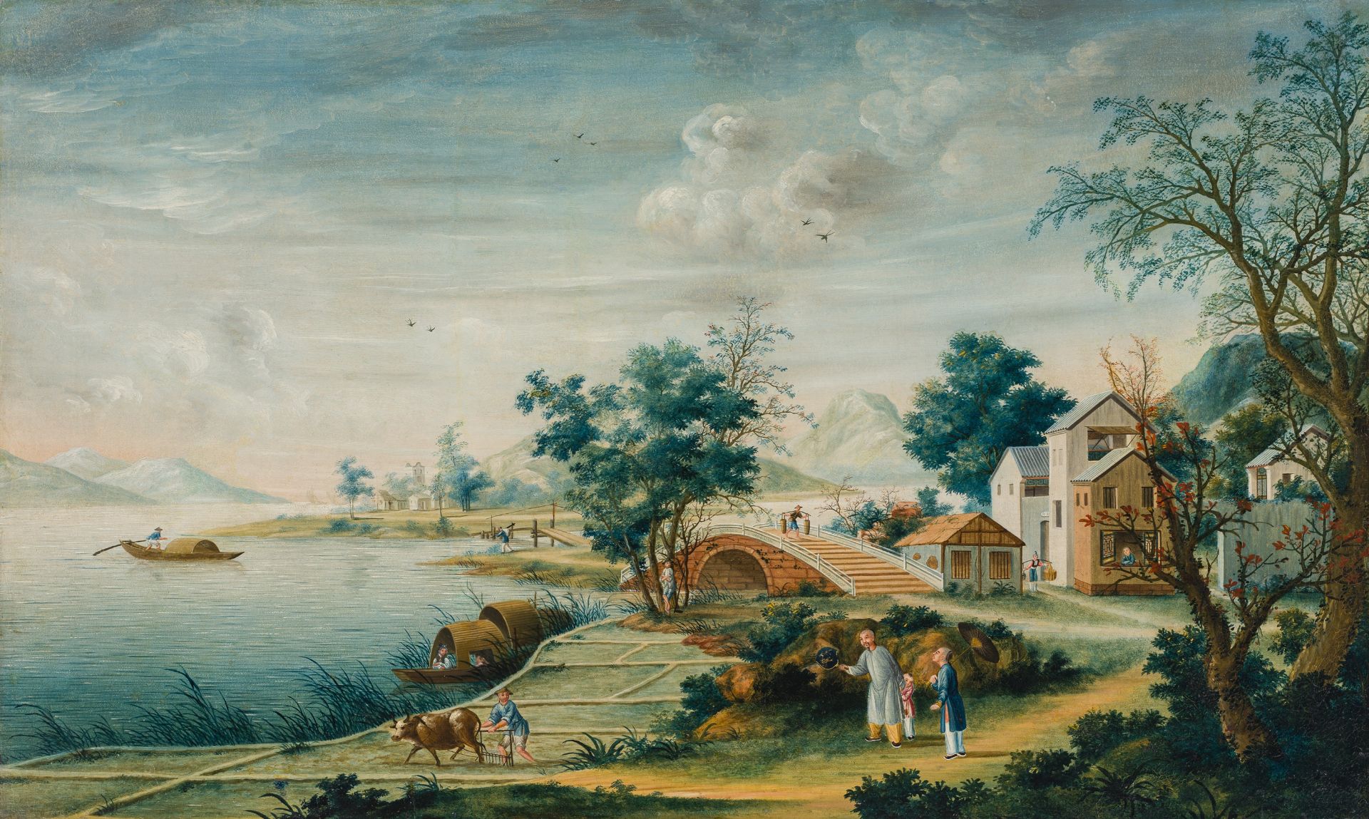 LANDSCAPE WITH PLOUGHMAN', EX JOHN LE CARRE COLLECTION