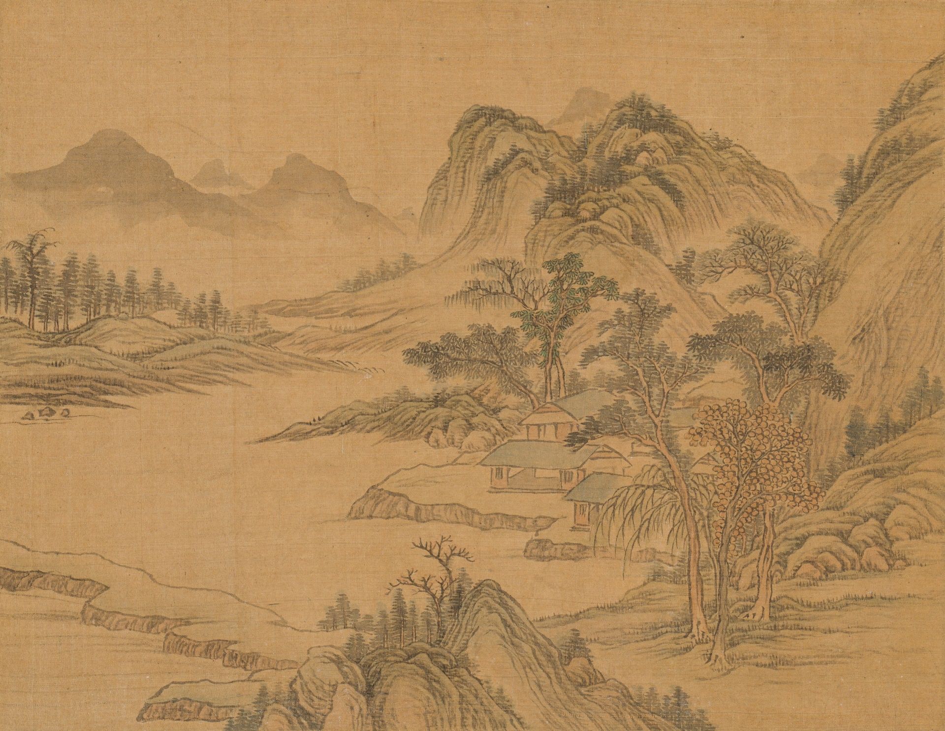 ATTRIBUTED TO YANG JIN (1644-1728): AN EIGHT LEAF ALBUM WITH LANDSCAPES - Bild 5 aus 20