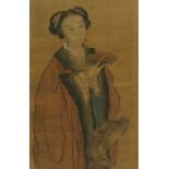 CHENG ZHANG (1869-1938): 'FEMALE IMMORTAL AND MYTHICAL CREATURE'