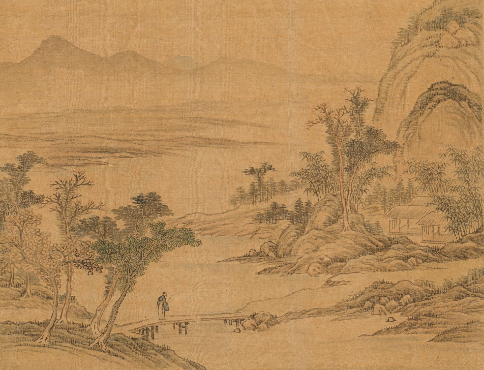 ATTRIBUTED TO YANG JIN (1644-1728): AN EIGHT LEAF ALBUM WITH LANDSCAPES - Bild 6 aus 20