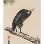 LIN FENGMIAN (1900-1991): 'CROW ON PINE BRANCH'