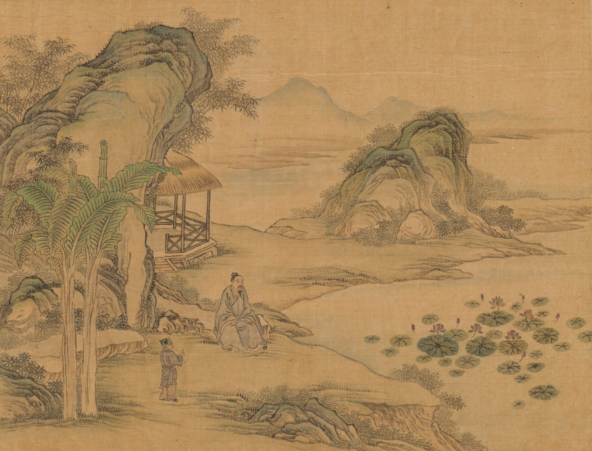 ATTRIBUTED TO YANG JIN (1644-1728): AN EIGHT LEAF ALBUM WITH LANDSCAPES - Bild 9 aus 20