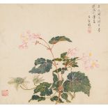 ZHIJI XIN: 'FLOWERS', DATED 1886