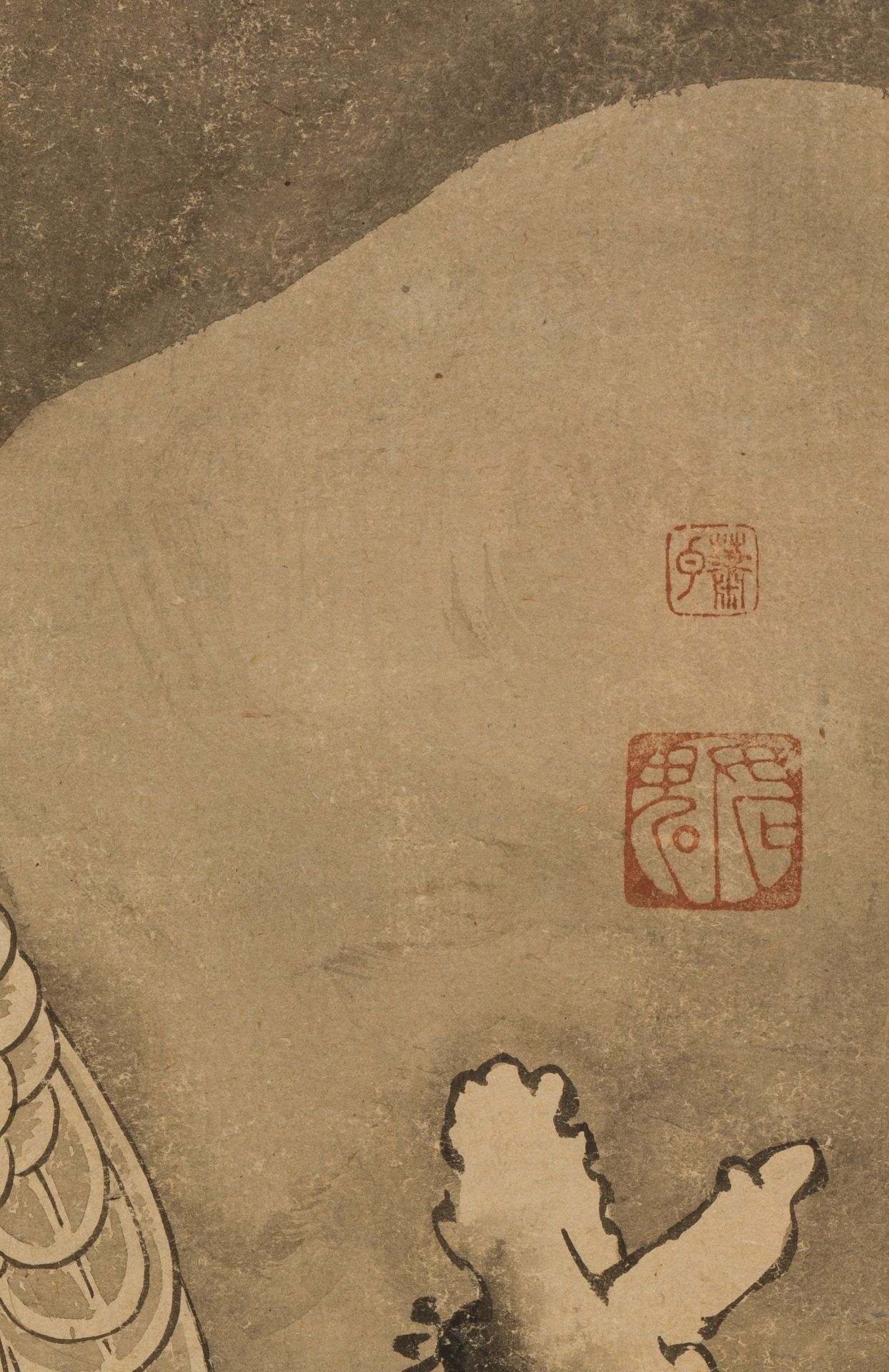 SOGA SHOHAKU (1730-1781): AN IMPORTANT SET OF FIVE SCROLL PAINTINGS WITH BIRDS OF PREY - Bild 25 aus 33