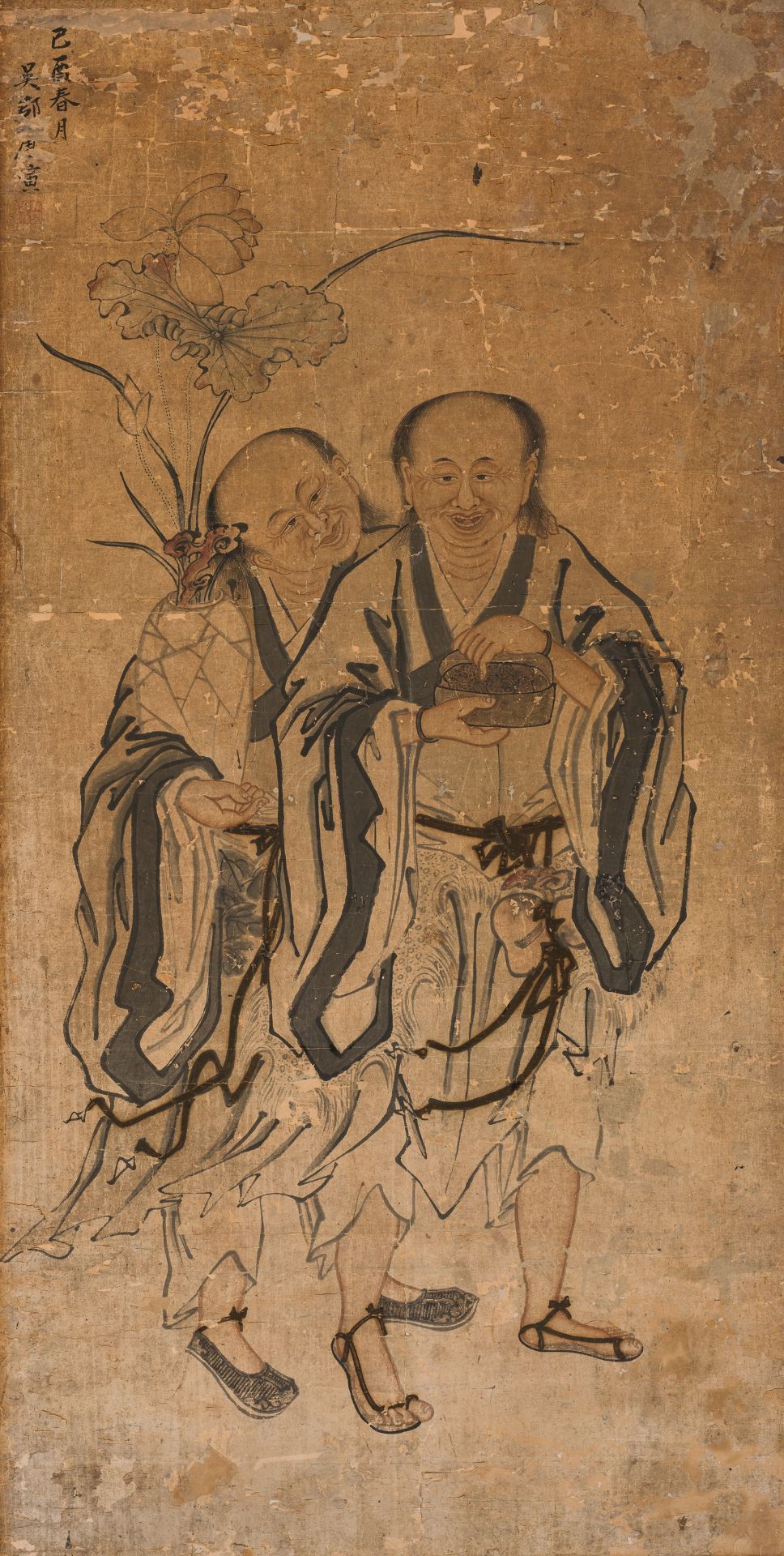 AFTER TANG YIN (1470-1524): 'HEHE ERXIAN' - Image 2 of 6