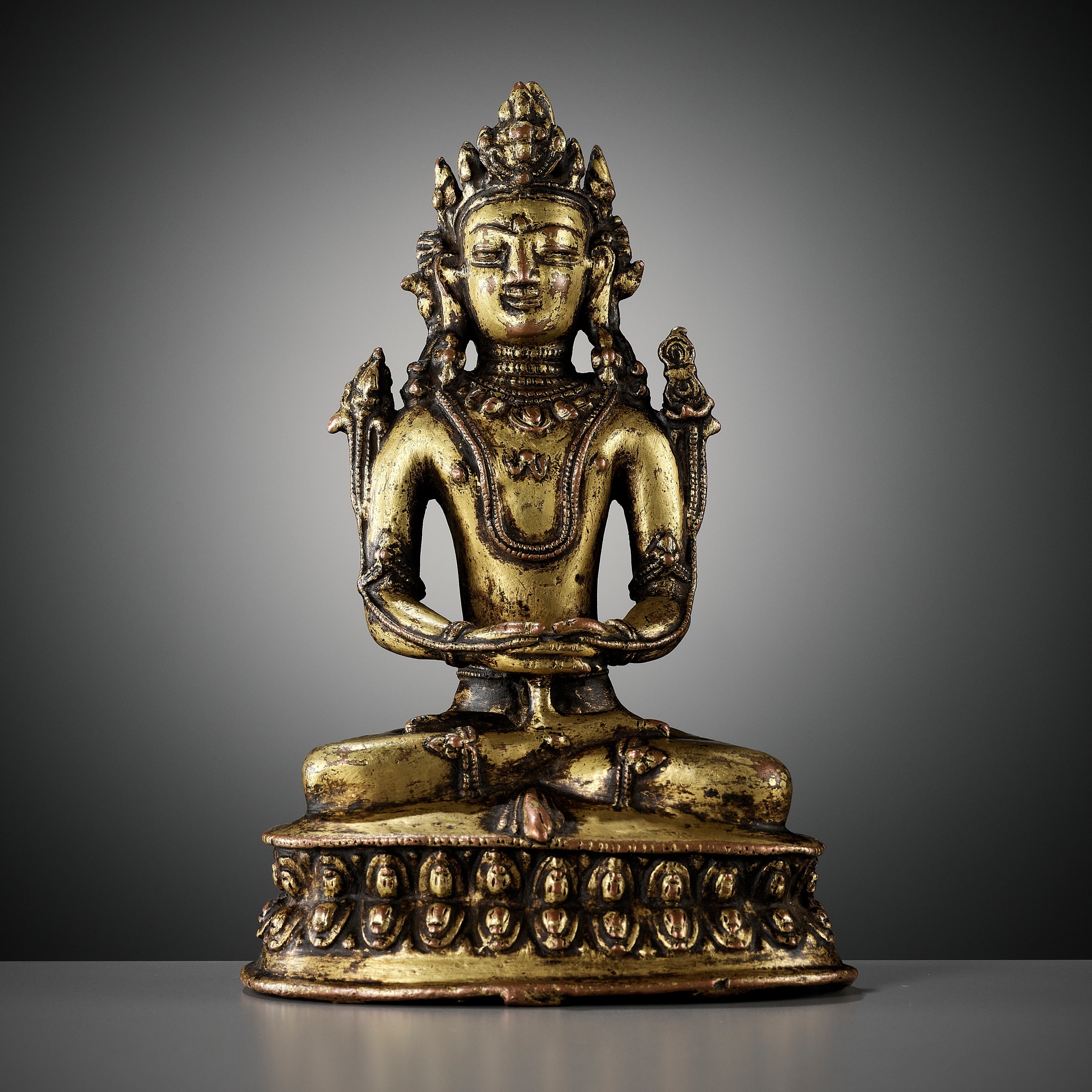 A GILT COPPER-ALLOY FIGURE OF KUNZANG AKOR, BON TRADITION, TIBET, 14TH-15TH CENTURY - Image 13 of 13