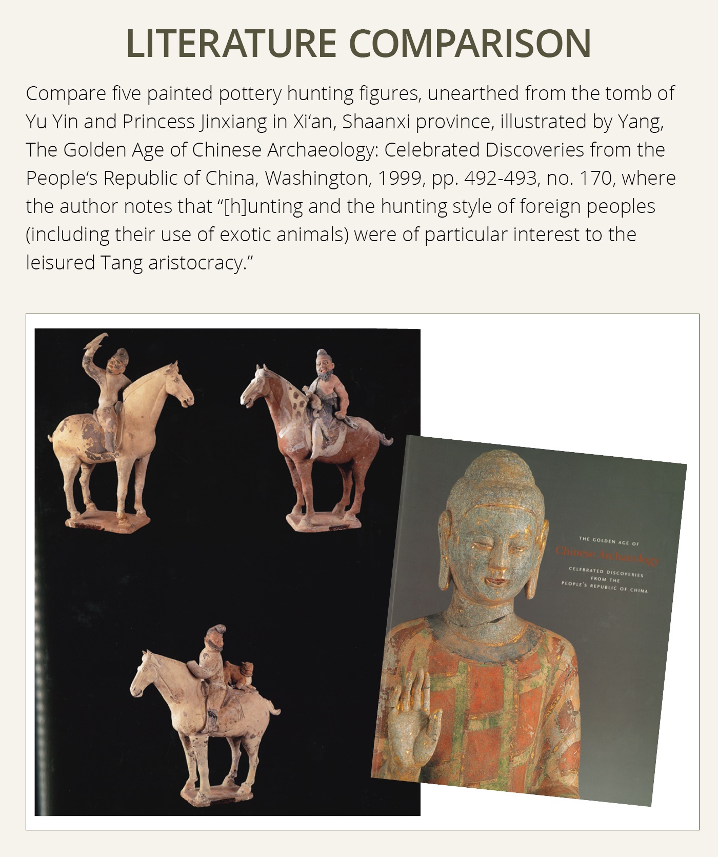A RARE PAINTED POTTERY HORSE WITH A 'PHRYGIAN' RIDER AND TIGER CUB, TANG DYNASTY - Image 11 of 14