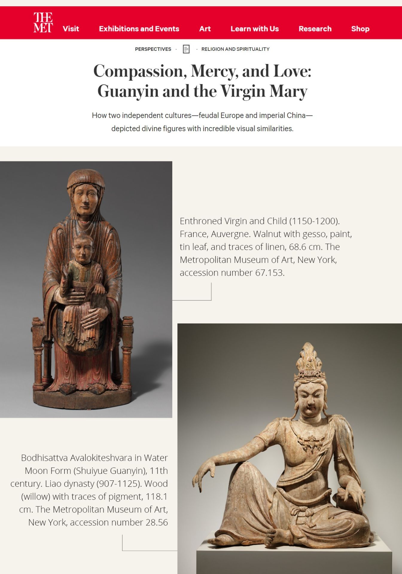A LARGE WOOD FIGURE OF SONGZI GUANYIN AND CHILD, CHINA, EARLY MING DYNASTY, 14TH-15TH CENTURY - Image 4 of 15