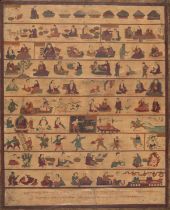A TIBETAN PAINTING ILLLUSTRATING THE MEDICAL TREATISE THE BLUE BERYL, CHAPTERS 23-28