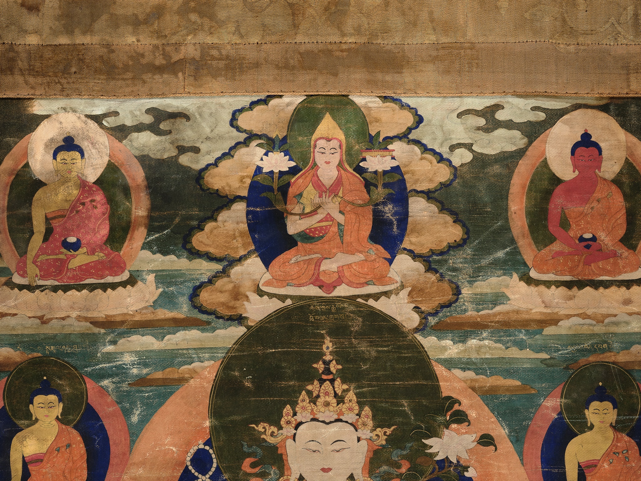 A THANGKA OF CHATURBHUJA AVALOKITESHVARA, TIBET, 18TH - 19TH CENTURY - Image 12 of 14