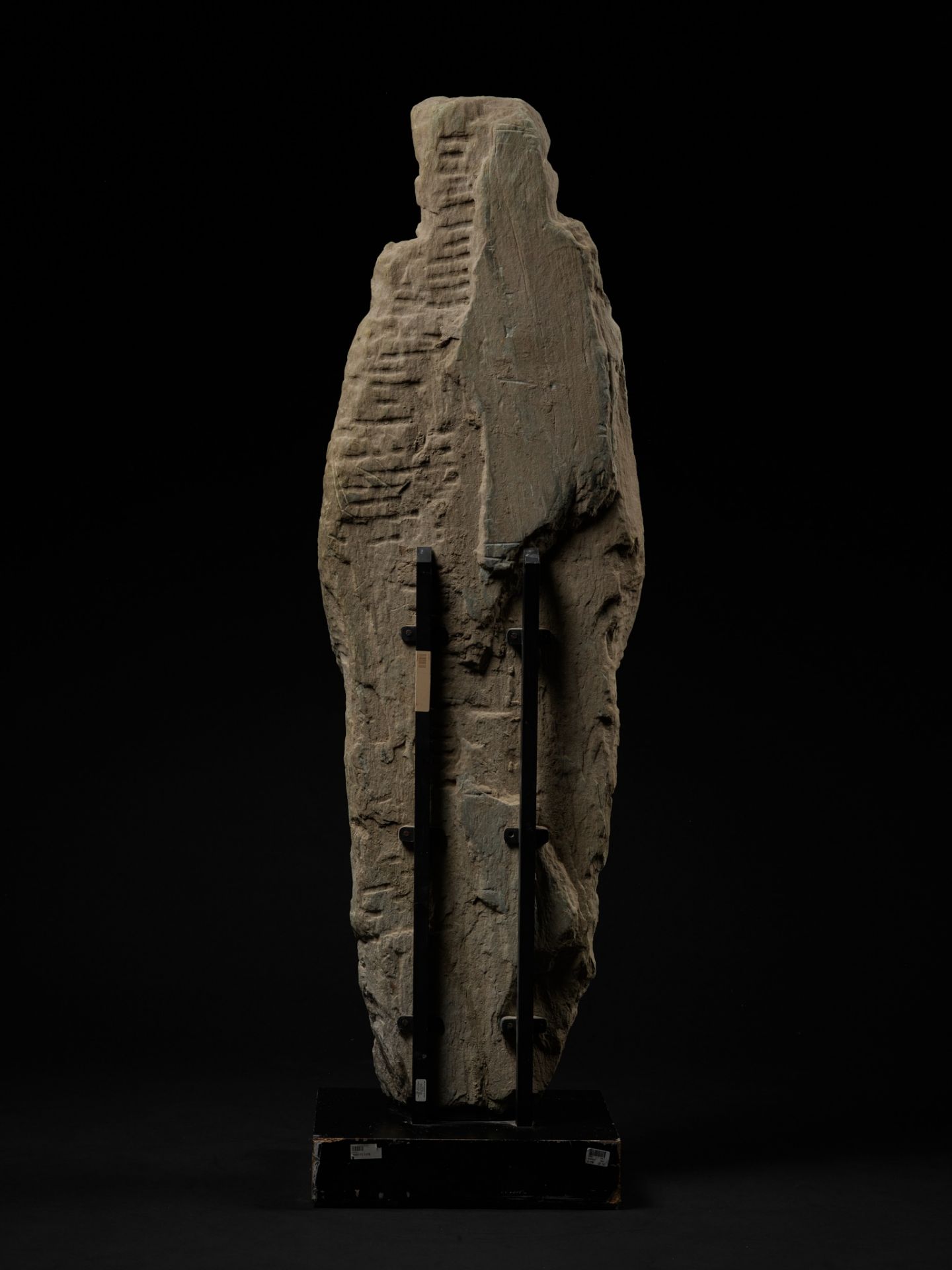 A MONUMENTAL SCHIST FIGURE OF THE GODDESS HARITI, ANCIENT REGION OF GANDHARA - Image 8 of 13