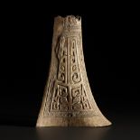 AN ARCHAIC CEREMONIAL BONE CARVING, SHANG DYNASTY