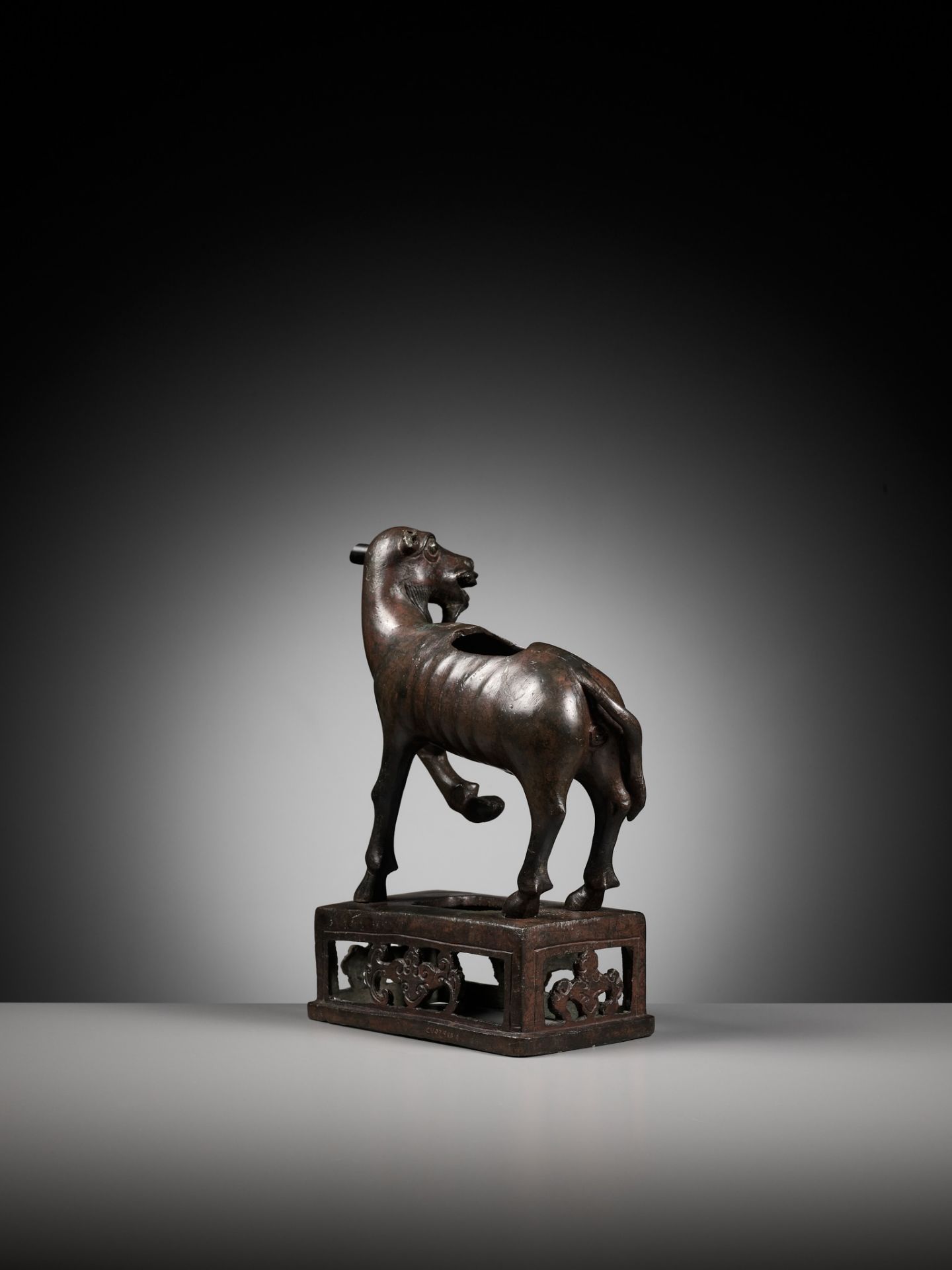 A BRONZE 'GOAT' CENSER, YUAN TO EARLY MING DYNASTY - Image 8 of 9
