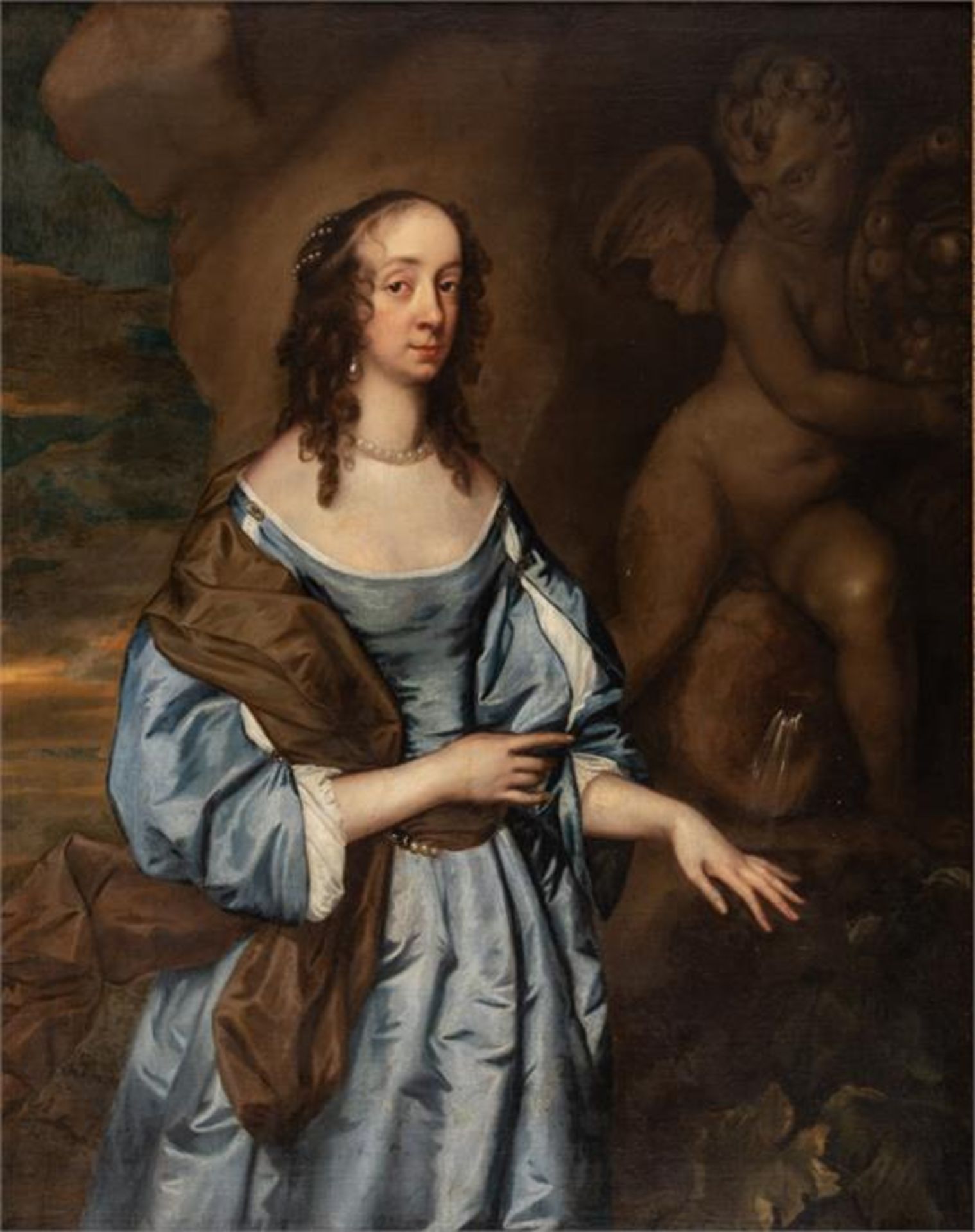 Peter LELY (1618-1680), zugeschrieben, Portrait einer Lady, Öl auf Leinwand, wohl um 1650