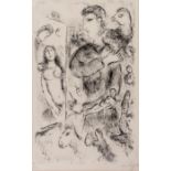 Marc CHAGALL (1887-1985), Création, Sehr grosse Lithographie, 4/50, signiert