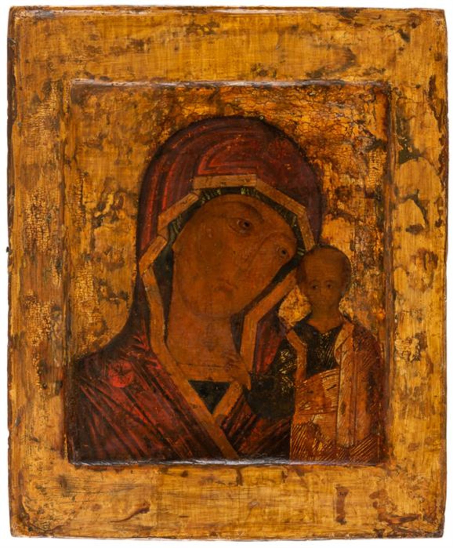 RUSSIAN ICON SHOWING THE MOTHER OF GOD KASANSKAYA