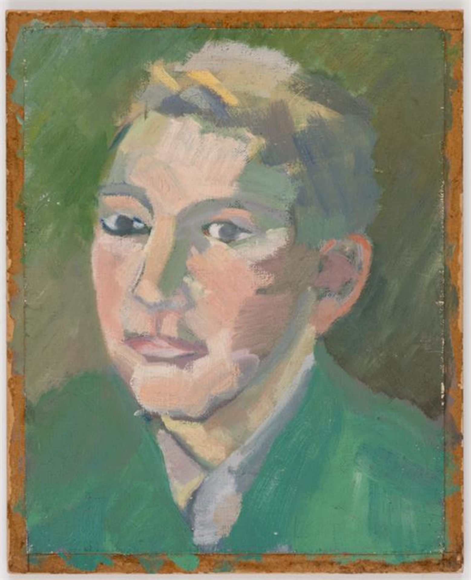 Hans ROHNER (1898-1972) , Portrait eines jungen Mannes,Öl auf Leinwand