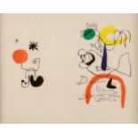 Joan MIRO (1893-1983), Derriere le miroir, Farblithographie