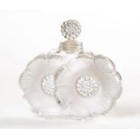 FLACON LALIQUE MIT BLUMEN-DEKOR