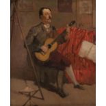 Jean Daniel IHLY (1854-1910), Der Guitarrenspieler, Öl auf Leinwand