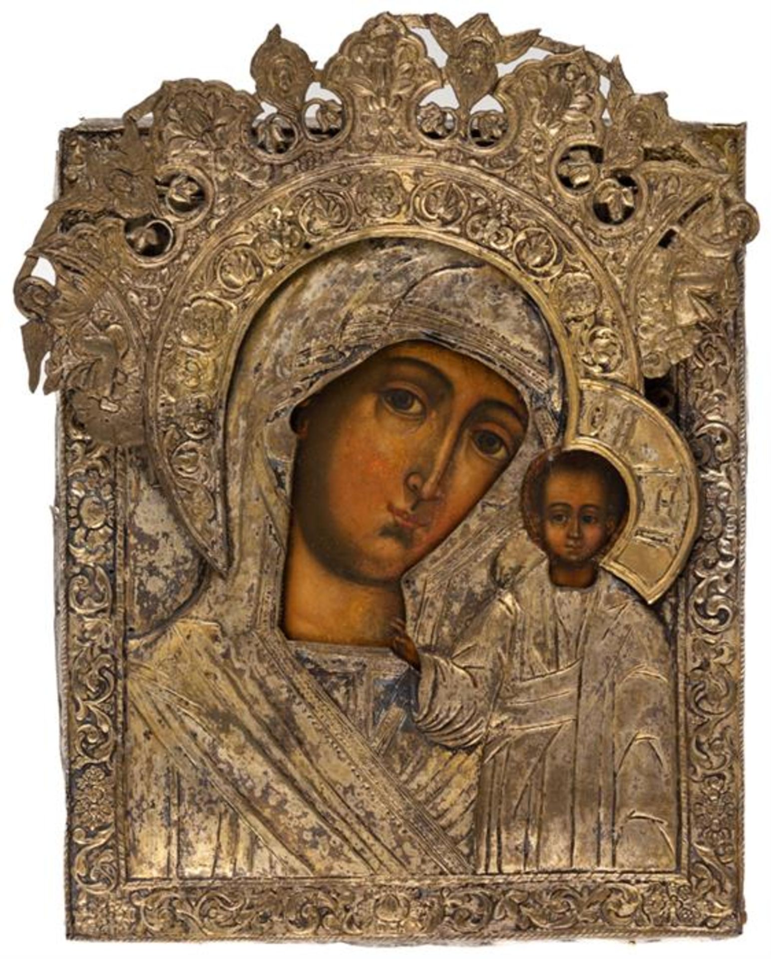 RUSSIAN ICON SHOWING THE MOTHER OF GOD KASANSKAYA