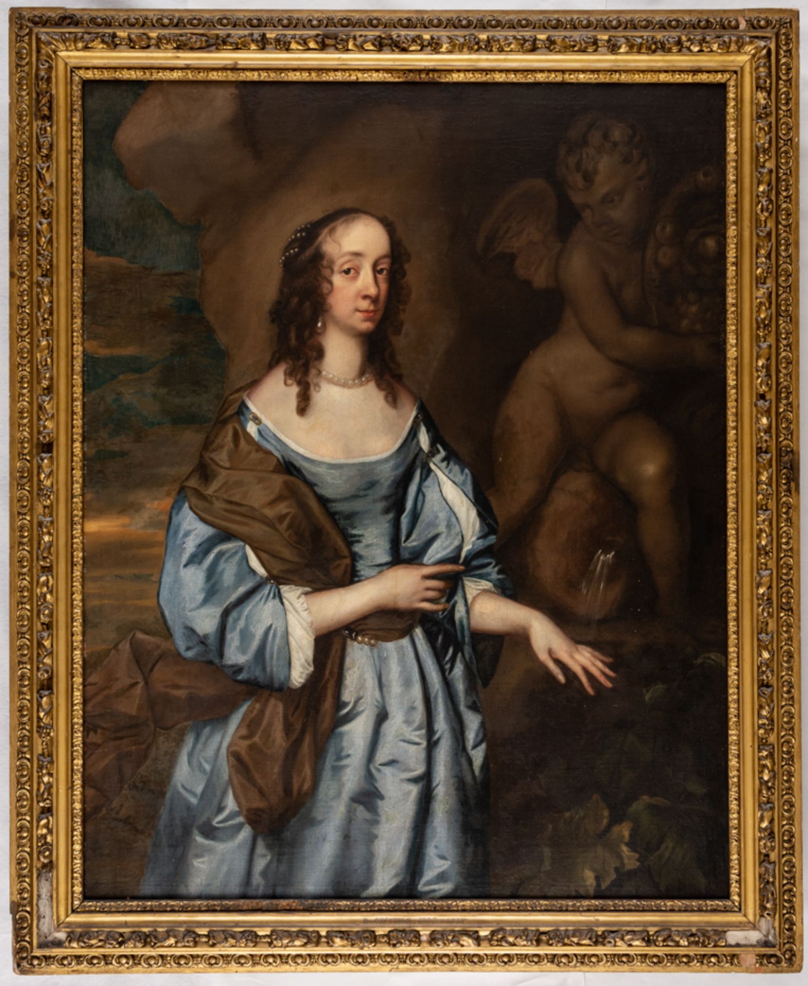 Peter LELY (1618-1680), zugeschrieben, Portrait einer Lady, Öl auf Leinwand, wohl um 1650 - Bild 2 aus 3