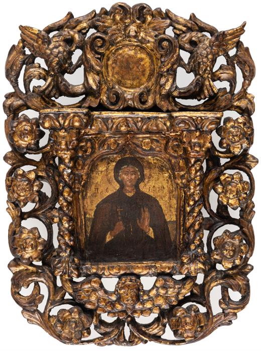 GREEK ICON SHOWING ST. PARASKEVA