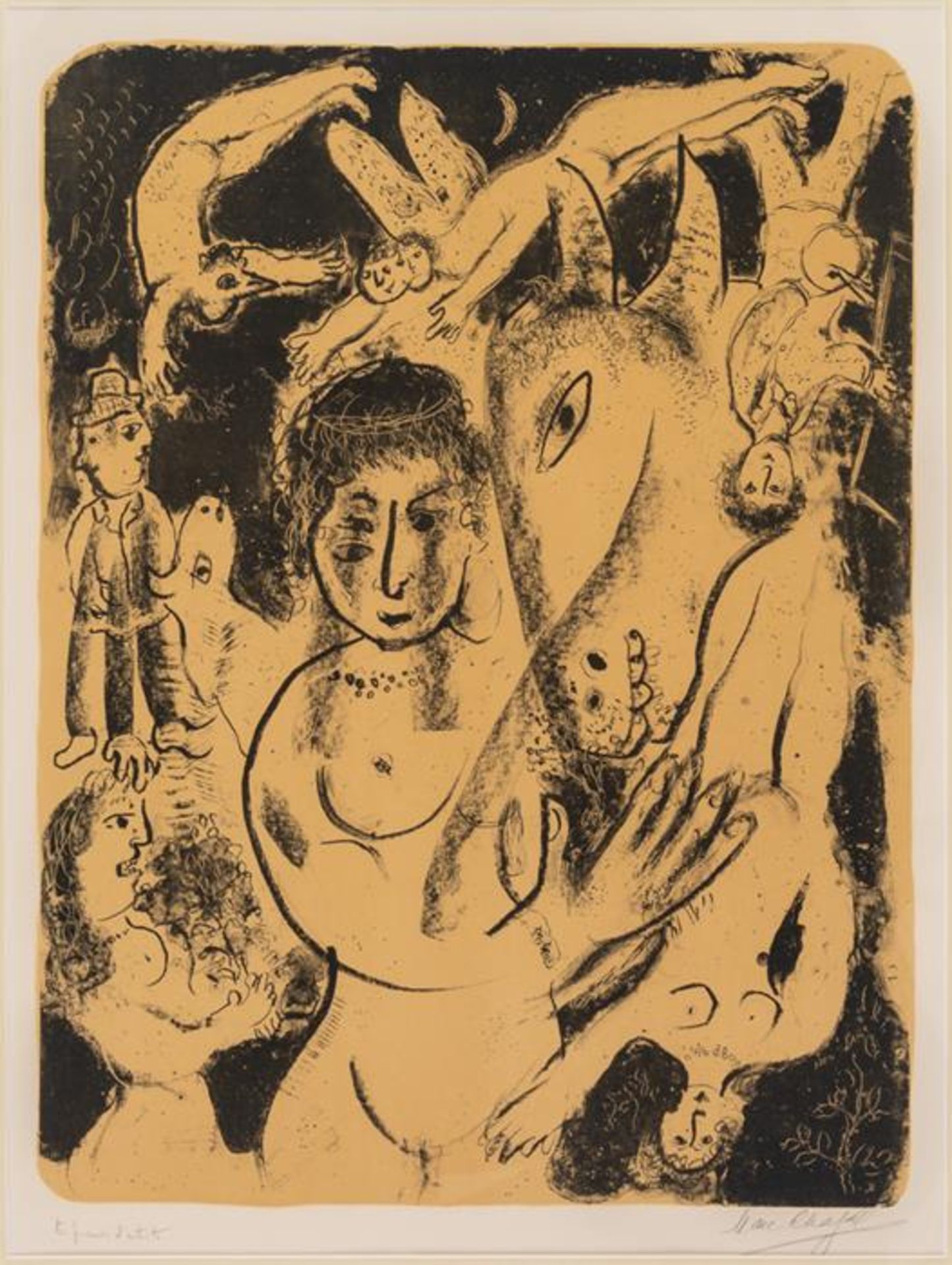 Marc CHAGALL (1887-1985), Le songe d'une nuit d'été, Farblithographie, signiert