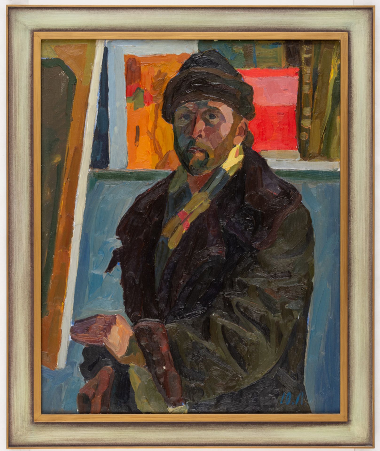 Youri LOBATCHEV (1941-2015), Selbstportrait, Öl auf Leinwand, monogrammiert - Bild 2 aus 3