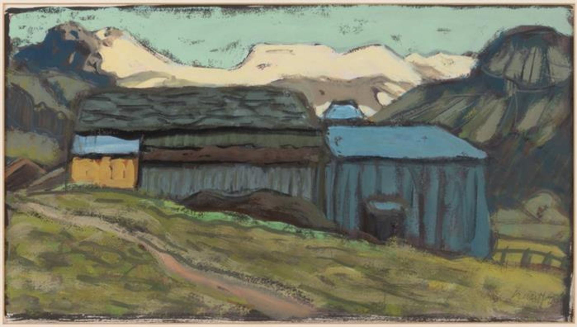Fred STAUFFER (1892-1980) Landschaft, Gouache, signiert