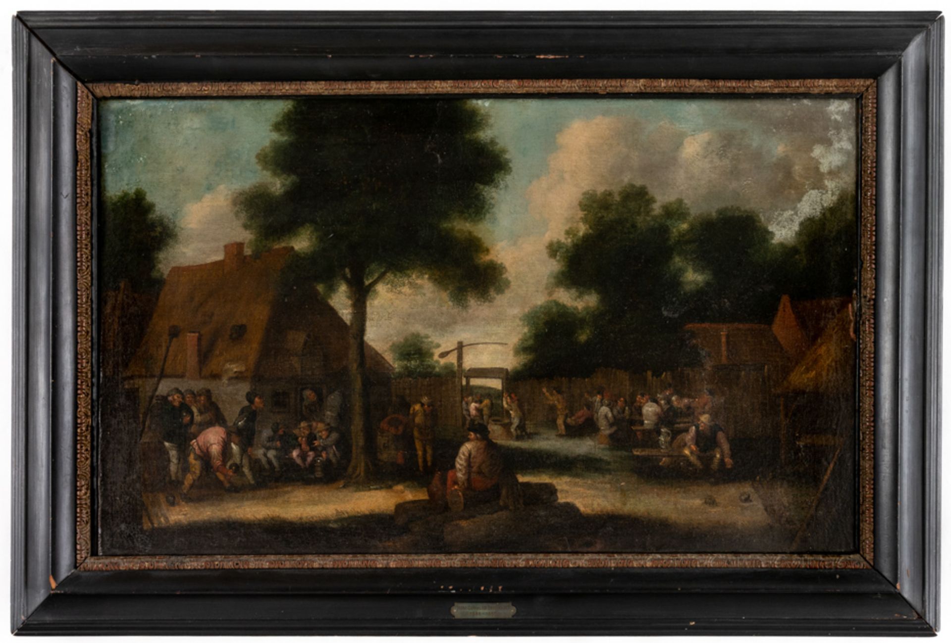 Joost Cornelisz DROOCHSLOOT (1586-1666), zugeschrieben, Bauernfest, Öl auf Leinwand - Bild 2 aus 3