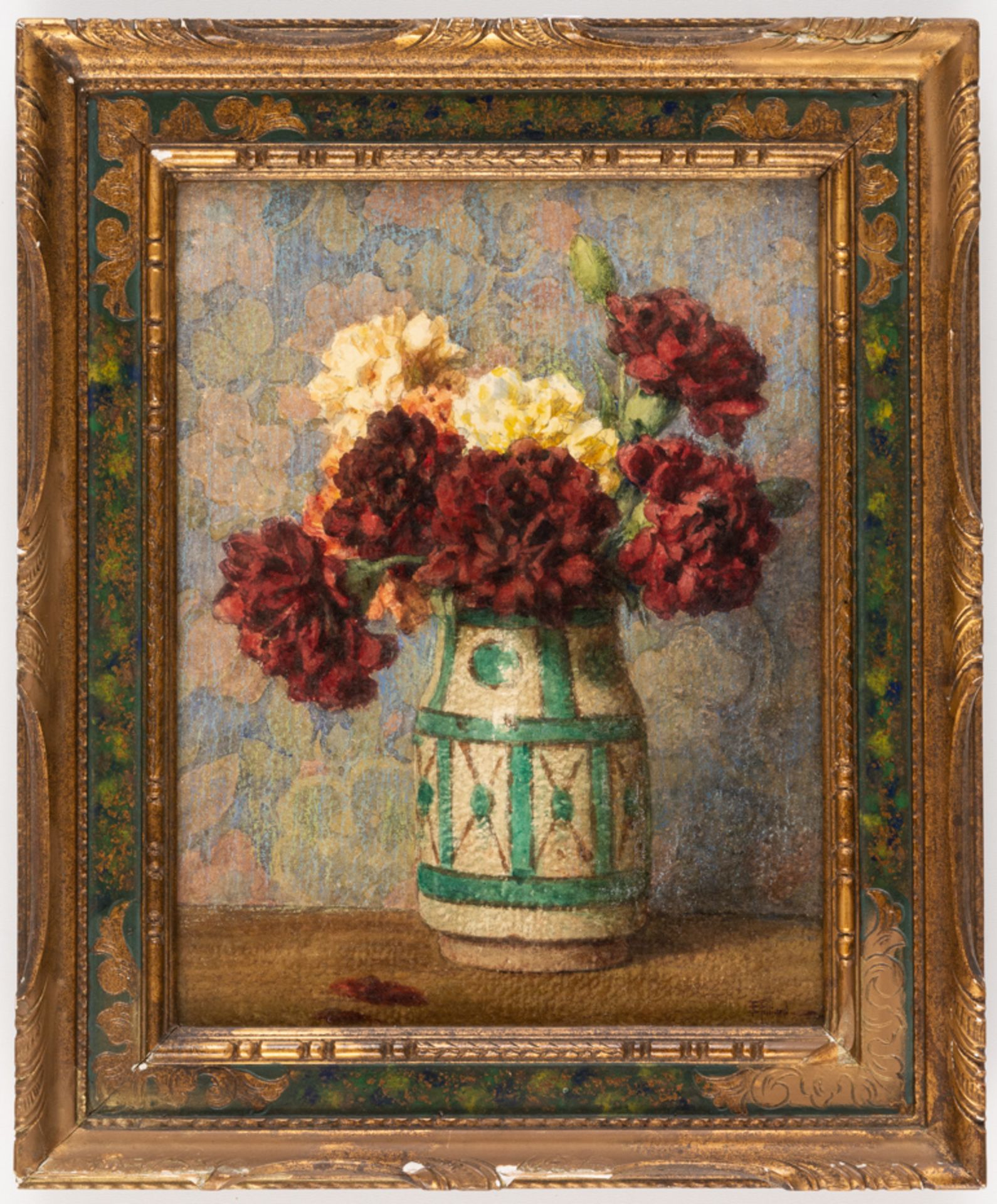Ernest FILLIARD (1868-1933), Blumen-Stillleben, Aquarell, signiert - Bild 2 aus 3