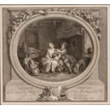 Sigismond FREUDENBERGER (1745-1801), La gaieté conjugale, Kupferstich von Nicolas DE LAUNAY (1739-17