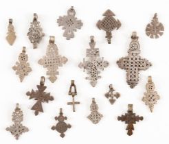 ﻿SEVENTEEN COPTIC CROSS PENDANTS