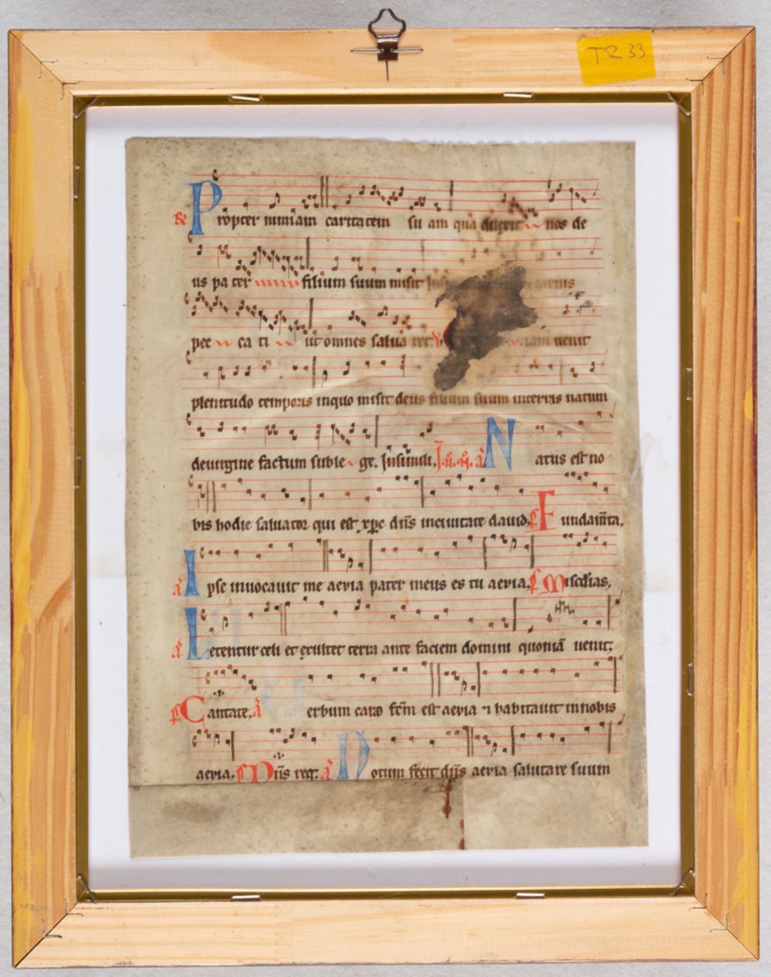 EARLY CHORAL MANUSCRIPT - Image 3 of 4