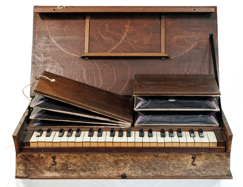 UNSIGNED BIBLE HARMONIUM, PROBABLY FRANCE CIRCA 1860