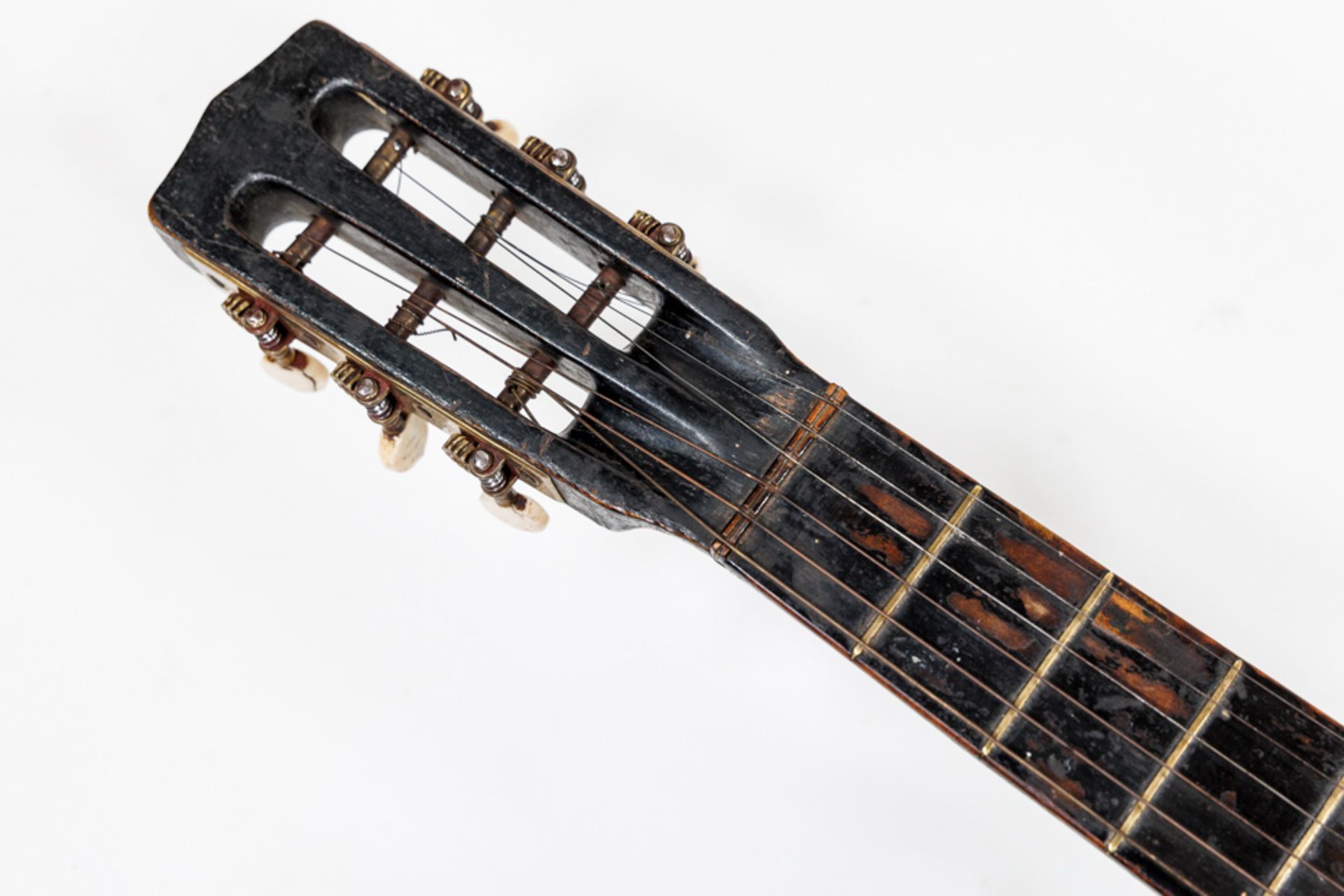 GUITAR WITH WOODEN INLAY SCENERY, GERMANY AROUND 1920 - Image 6 of 6