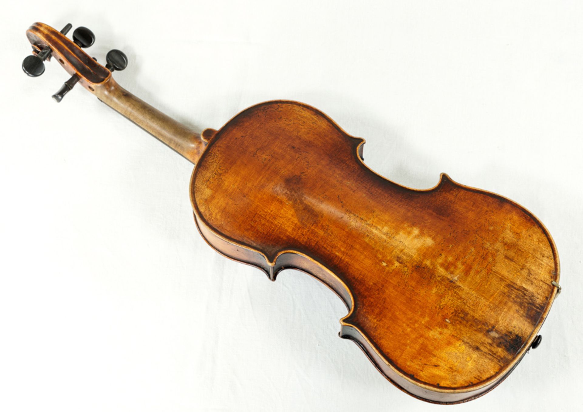 HISTORISCHE VIOLINE LUDOVICUS RICOZALI CREMONA MIT KASTEN UND BOGEN - Bild 3 aus 8