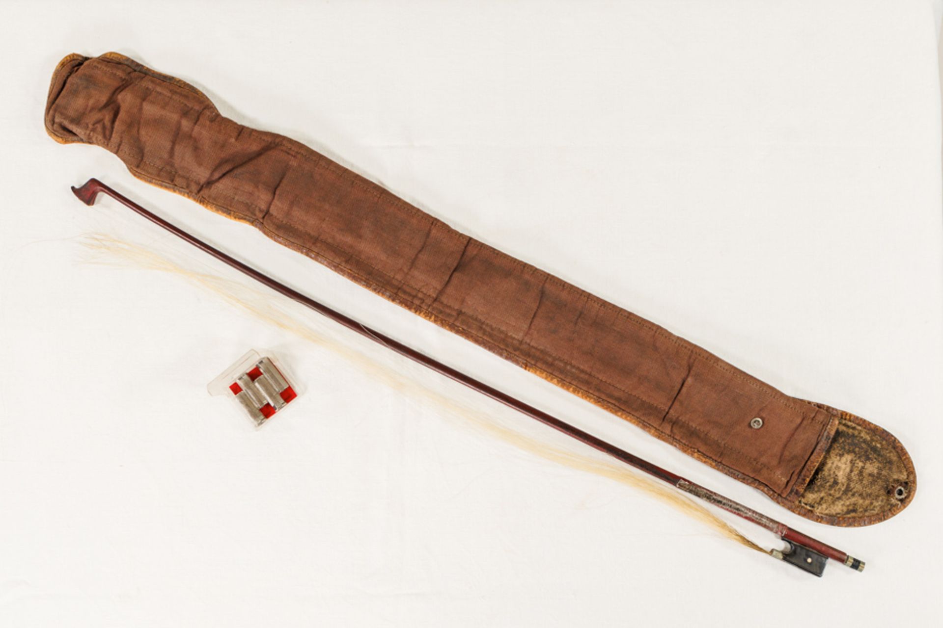 SET OF 2 DOUBLE BASS BOWS AND A VIOLIN BOW - Image 3 of 6
