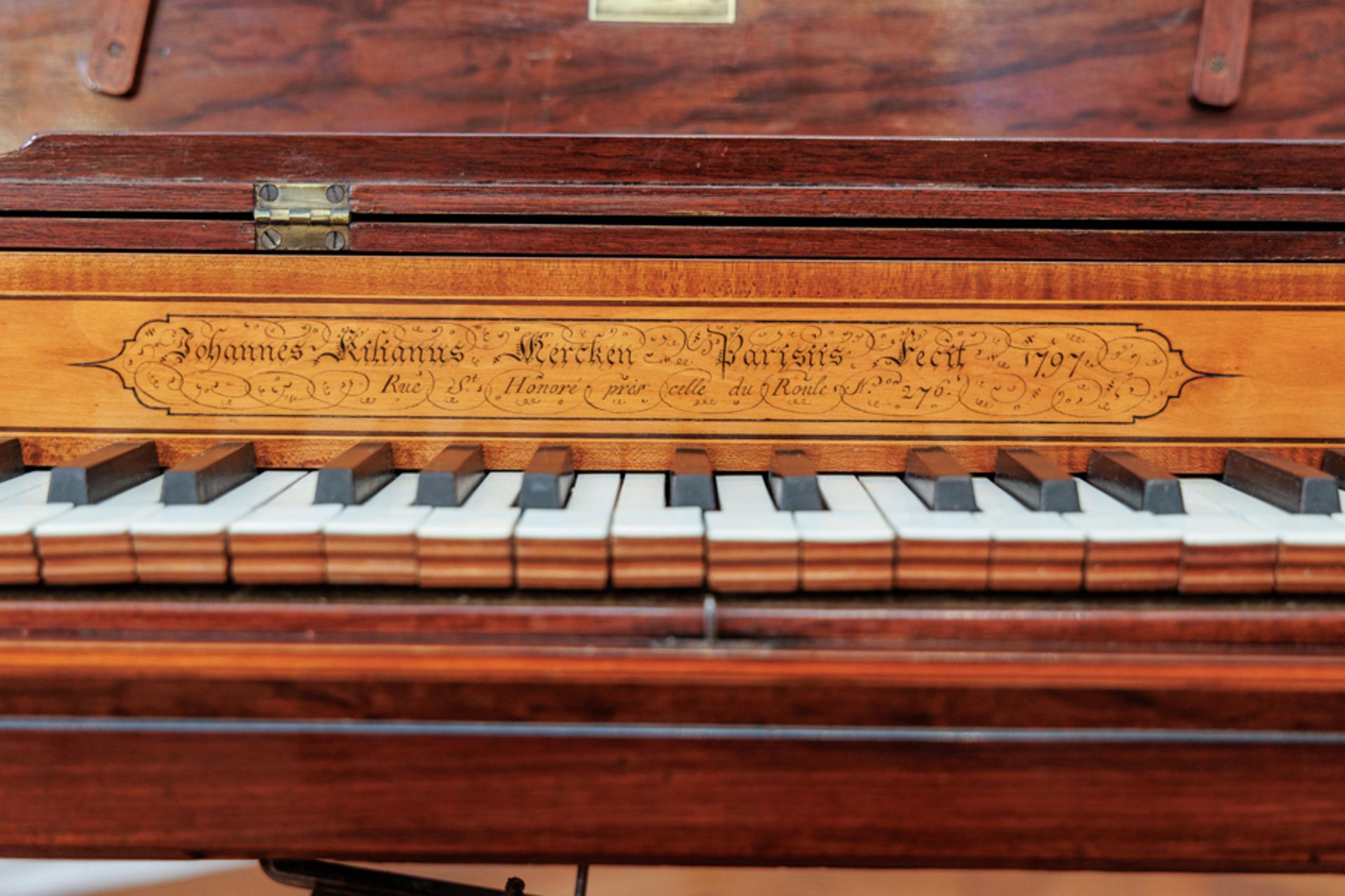 SMALL SQUAREPIANO BY JOHANNES KILIANUS MERCKEN, PARIS 1797 - Image 2 of 5