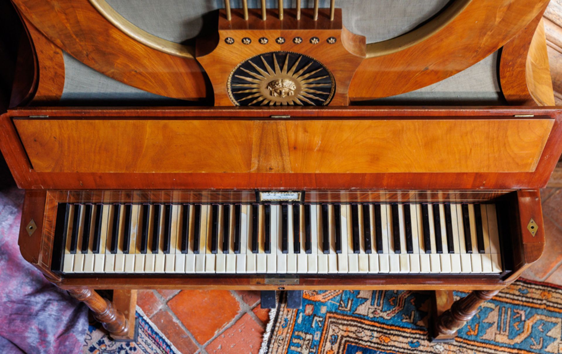 LYRE PIANO BY JOHANN CHRISTIAN SCHLEIP, BERLIN CIRCA 1840-1845 - Image 6 of 6