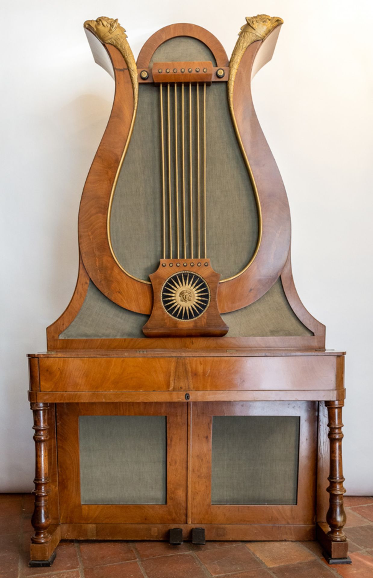 LYRE PIANO BY JOHANN CHRISTIAN SCHLEIP, BERLIN CIRCA 1840-1845 - Image 4 of 6