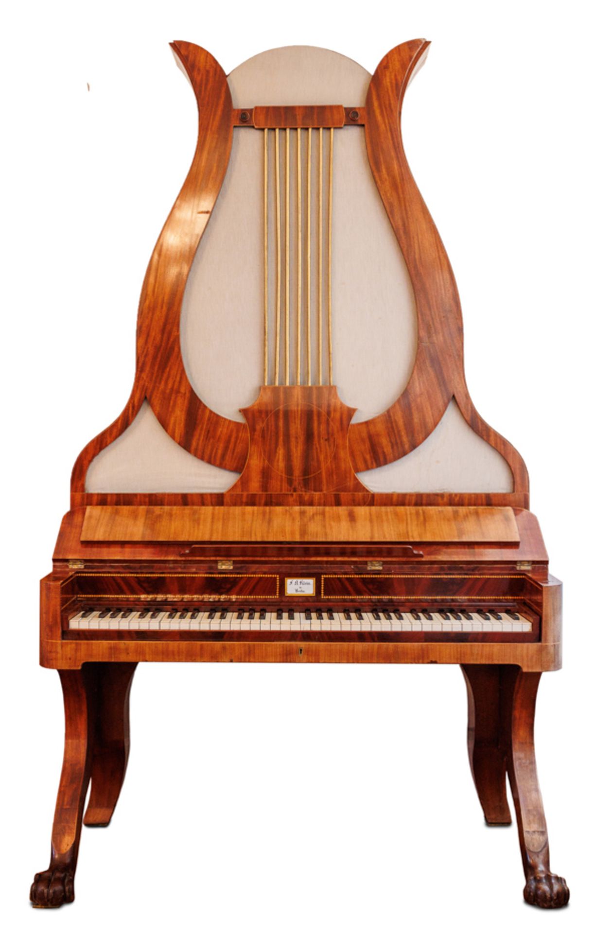 LYRE PIANO SIGNED F.A. KLEIN, BERLIN CIRCA 1830-1835