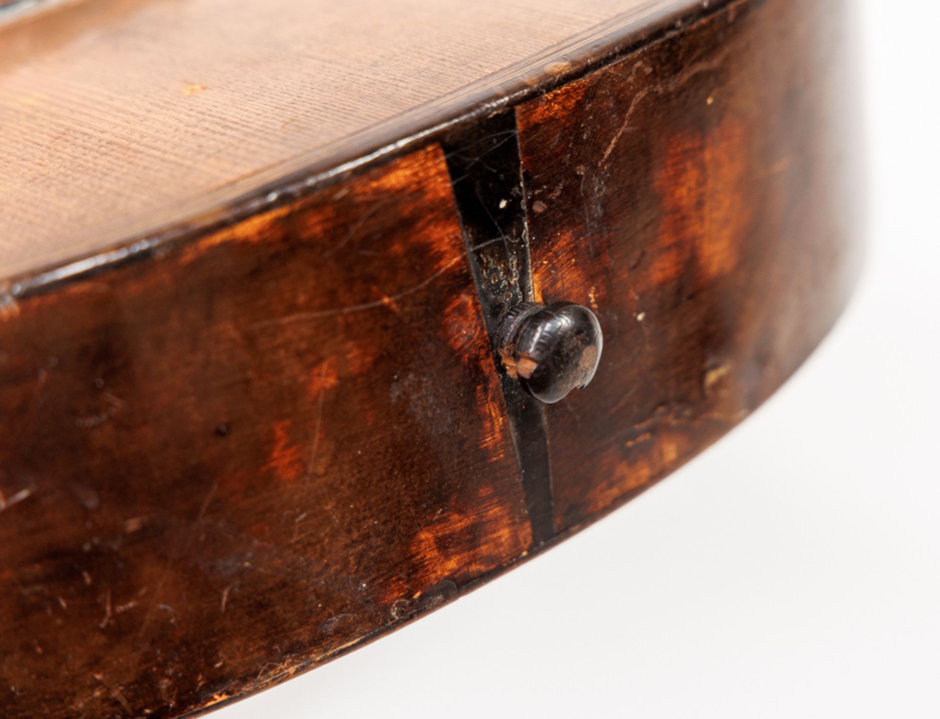 GUITAR WITH WOODEN INLAY SCENERY, GERMANY AROUND 1920 - Image 5 of 6