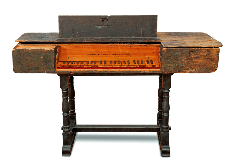 ITALIAN VIRGINAL BY BAPTISTA CARGNONUS SALODIJ, SALO 1682