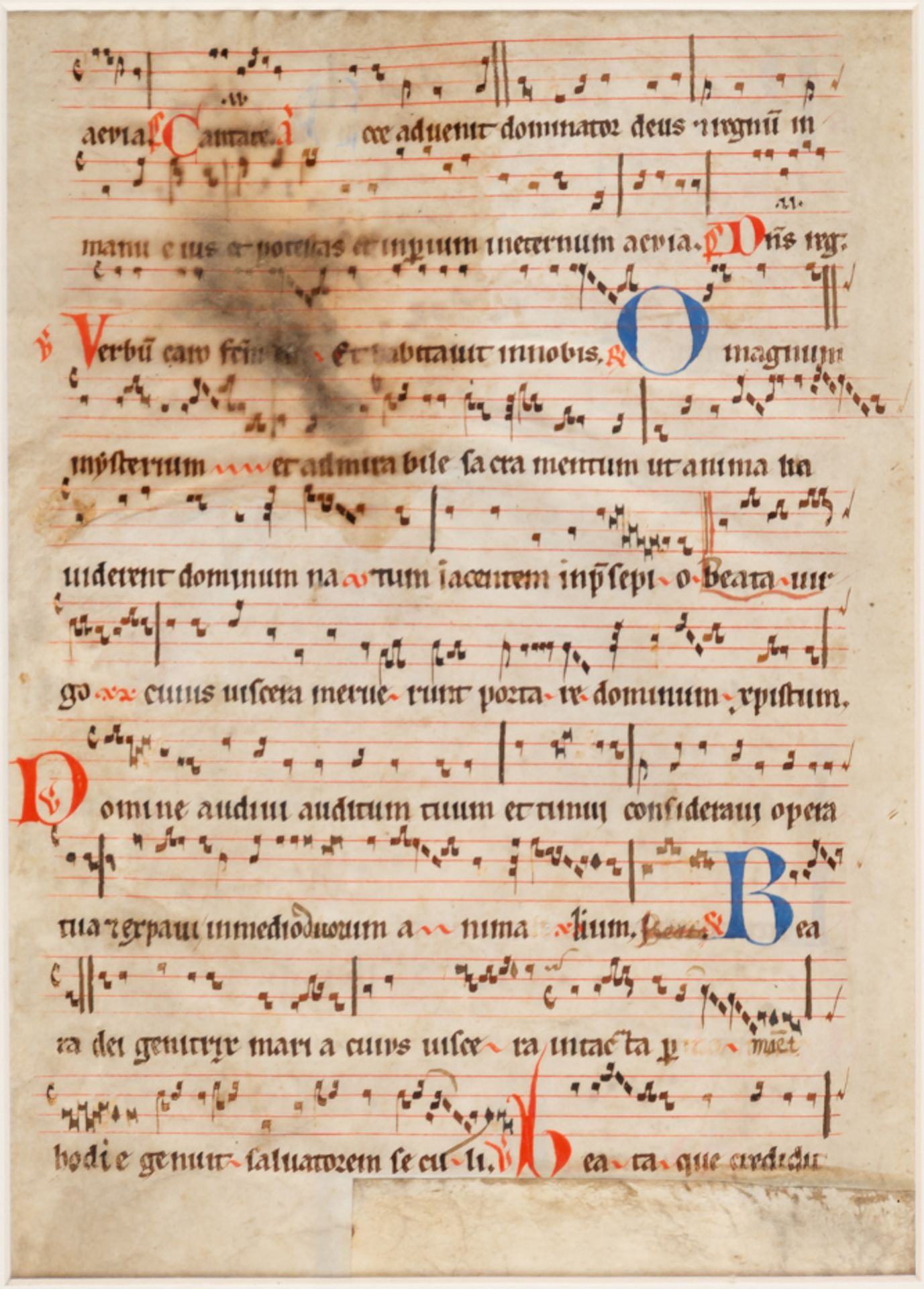 EARLY CHORAL MANUSCRIPT - Image 2 of 4