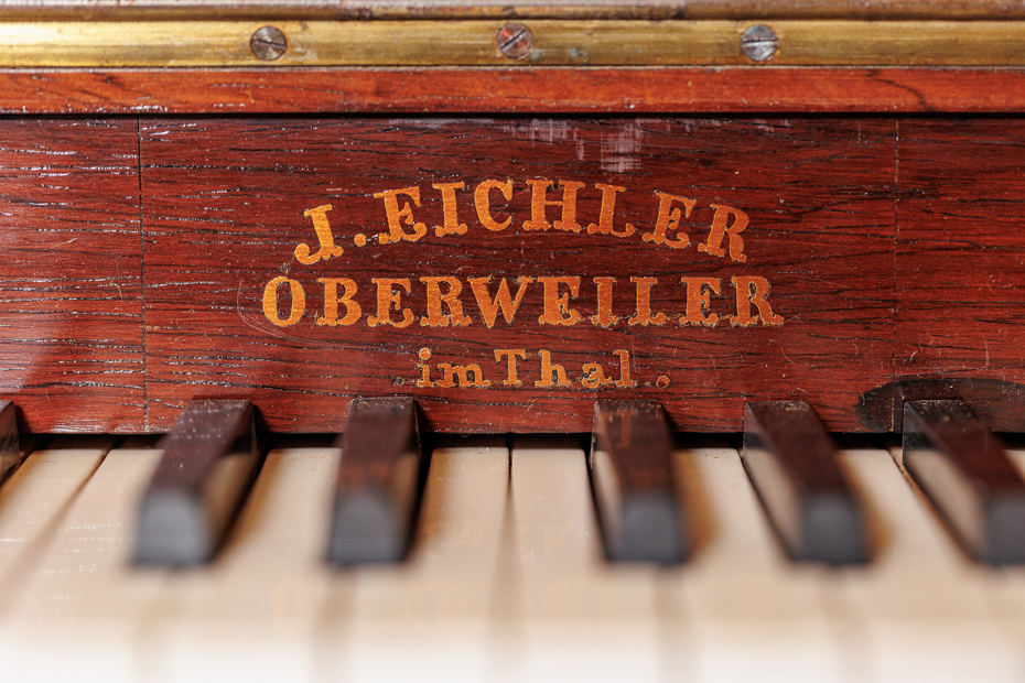 PIANINO BY JOHANN EICHLER, OBERWEILER IM THAL, RHINELAND-PALATINATE, CIRCA 1860 - Image 2 of 5